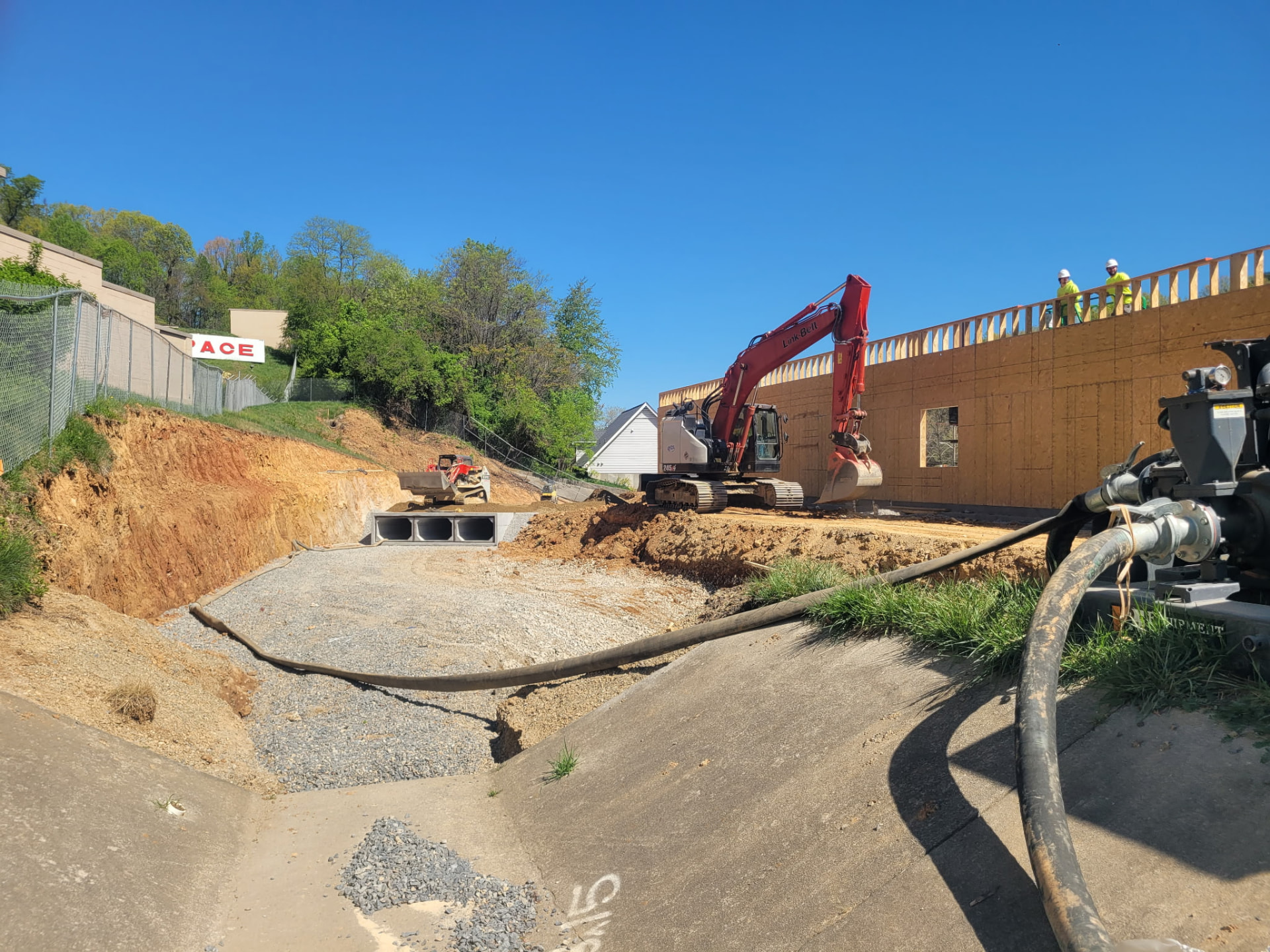 Underground Utility Installation performed by HGS Contracting crews