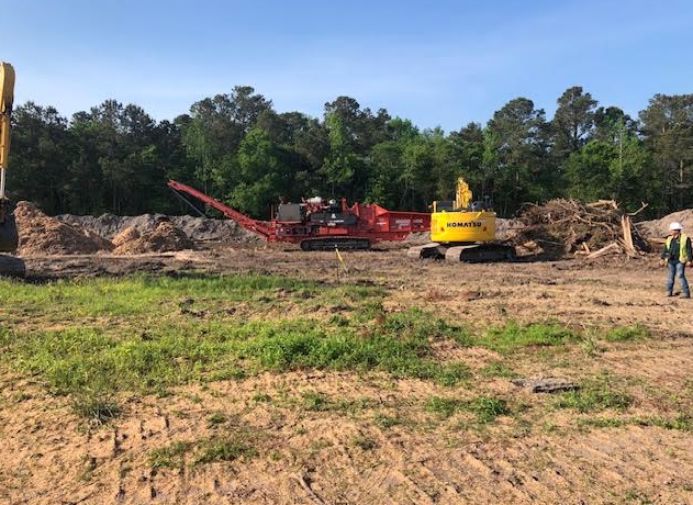Wood Grinding and Recycling performed by HGS Contracting crews