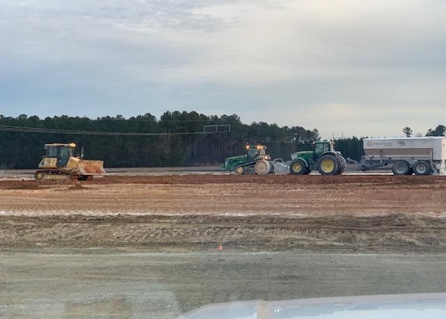 Soil Stabilization performed by HGS Contracting crews