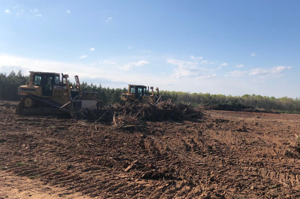 Clearing and Grubbing performed by HGS Contracting crews